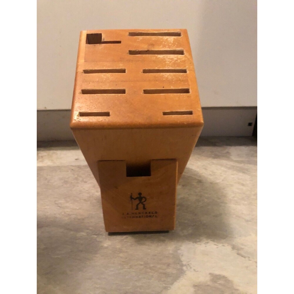J.A.Henckels Int. Wood 10 Slot Knife Block Storage Rack Holder